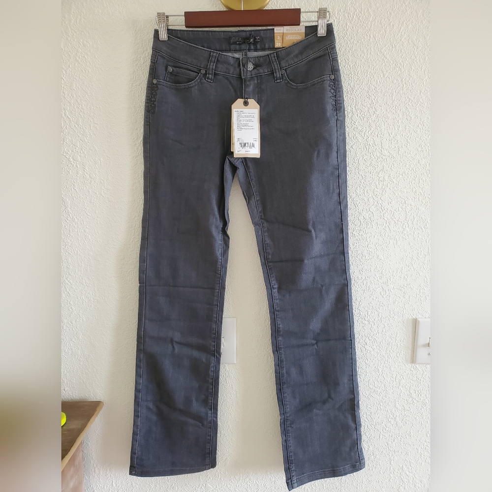 NWT Prana Jada Jean 2 26 Short Dark Wash Women's Bootcut Boot Cut Org Cotton
